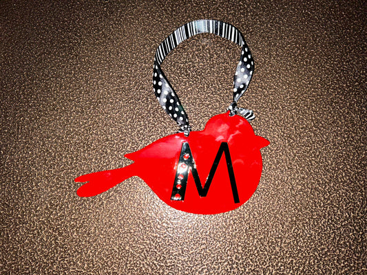 Custom Metal Redbird Ornament